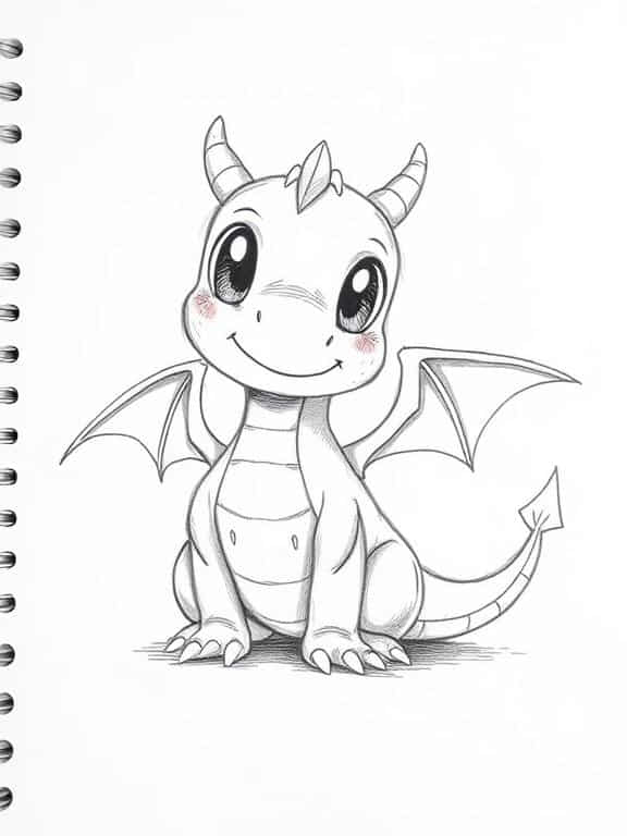 dragon drawings sketch