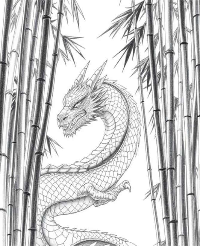 dragon drawings sketch