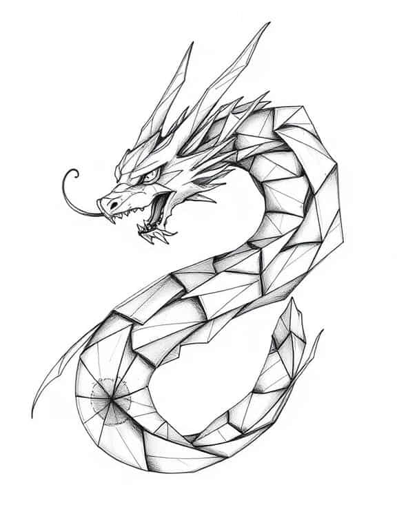 dragon drawings sketch