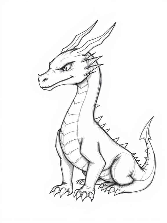dragon drawings sketch d