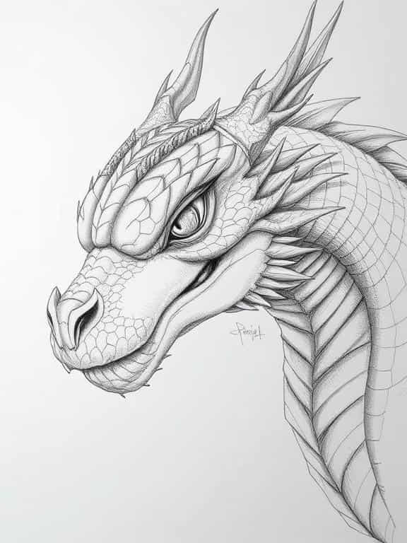 dragon drawings sketch fb
