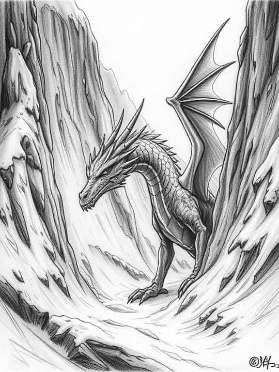 dragon drawings sketch fe