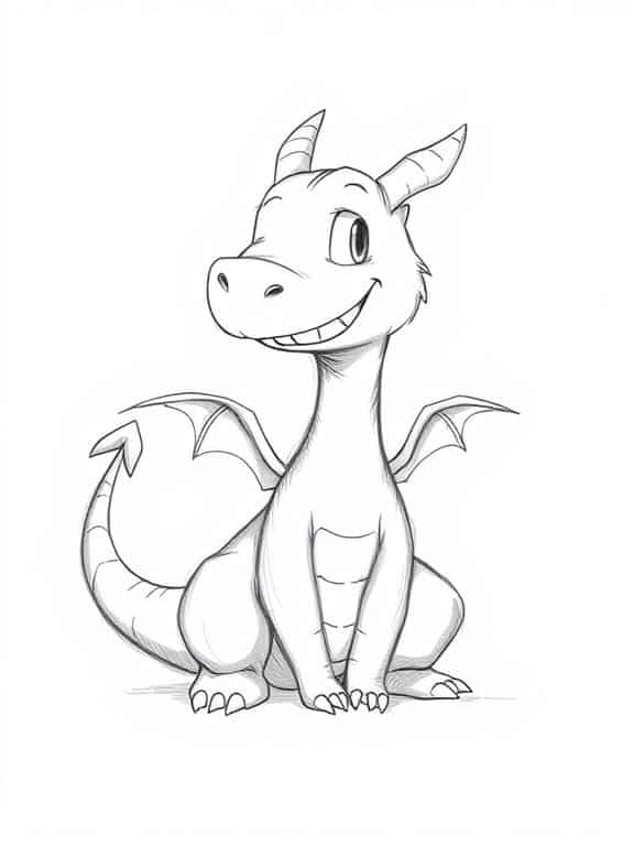 dragon drawings sketch ff