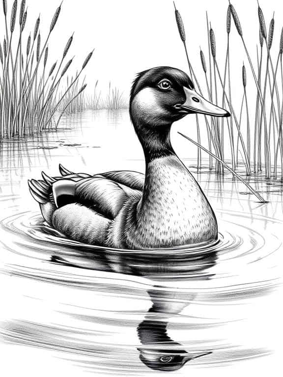 duck drawings sketch b