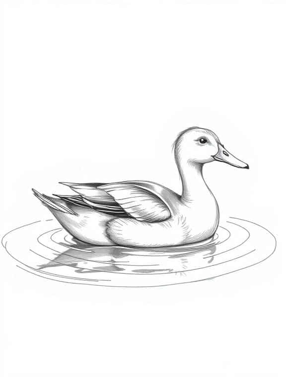 duck drawings sketch d
