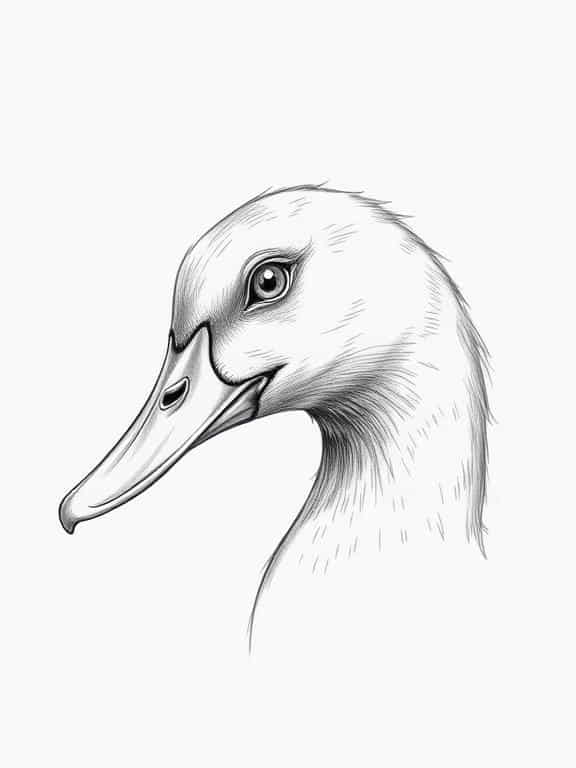 duck drawings sketch a