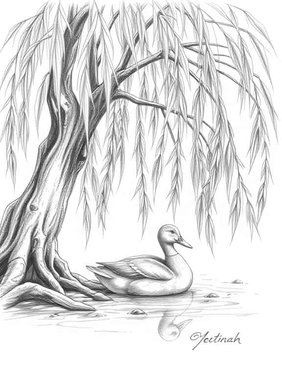 duck drawings sketch b