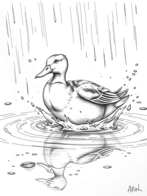 duck drawings sketch c