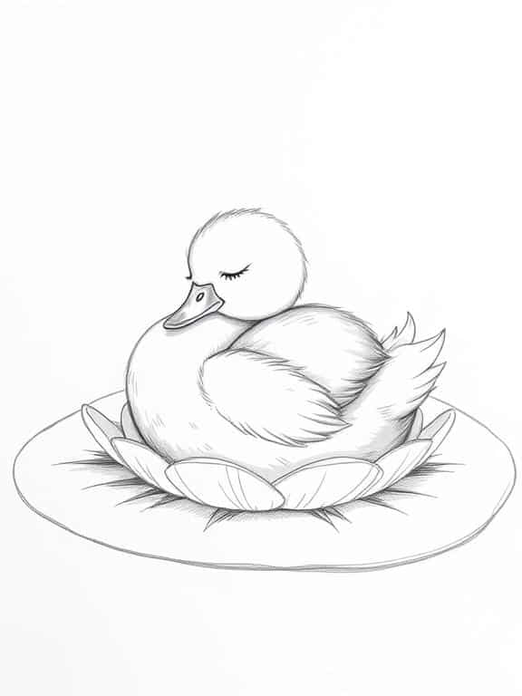 duck drawings sketch c