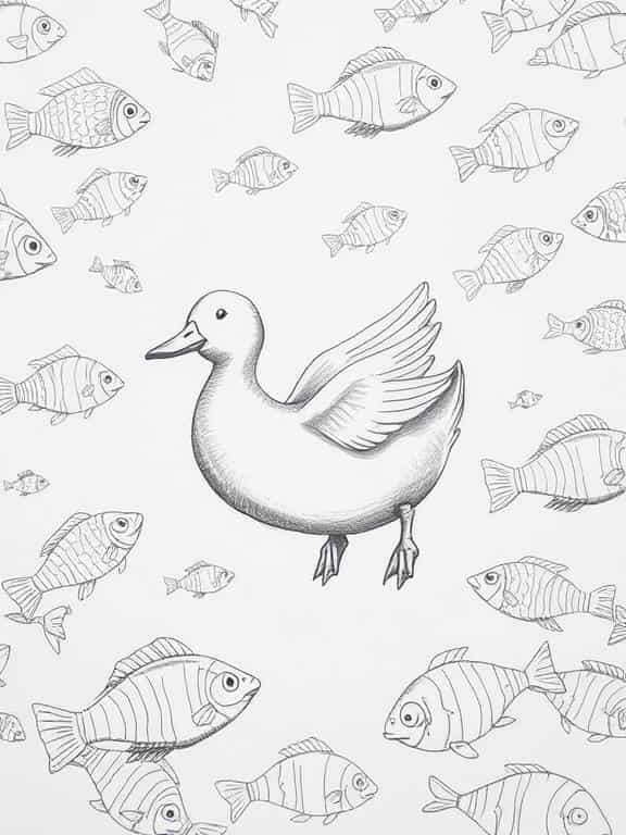 duck drawings sketch d