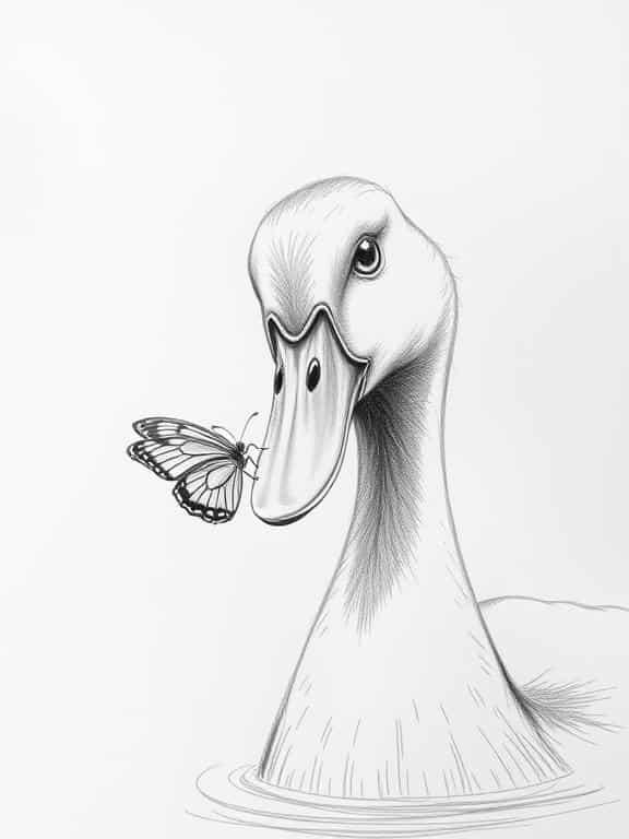 duck drawings sketch ed
