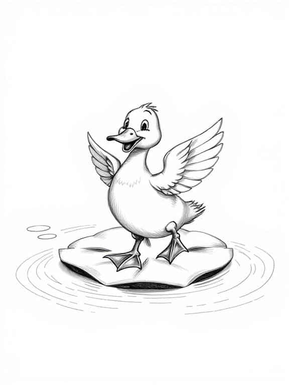 duck drawings sketch ee