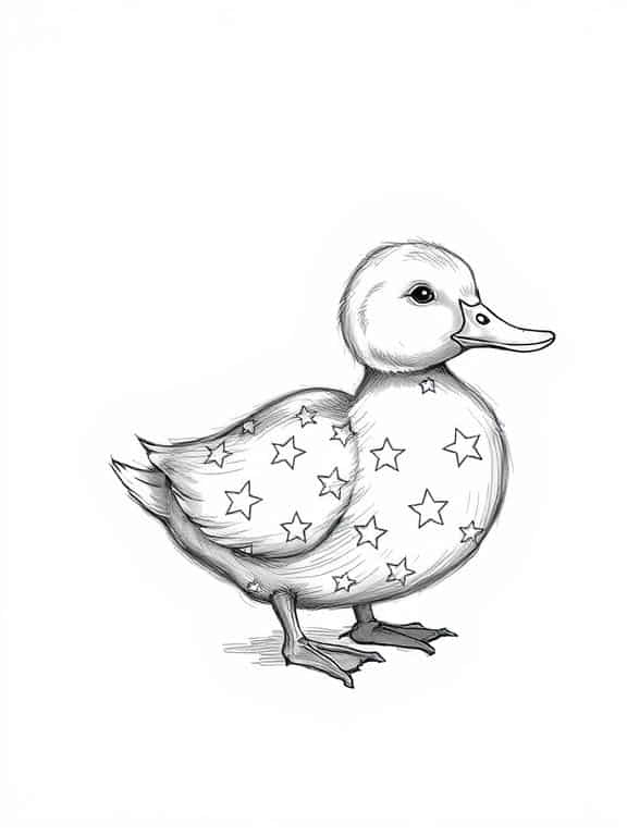 duck drawings sketch f