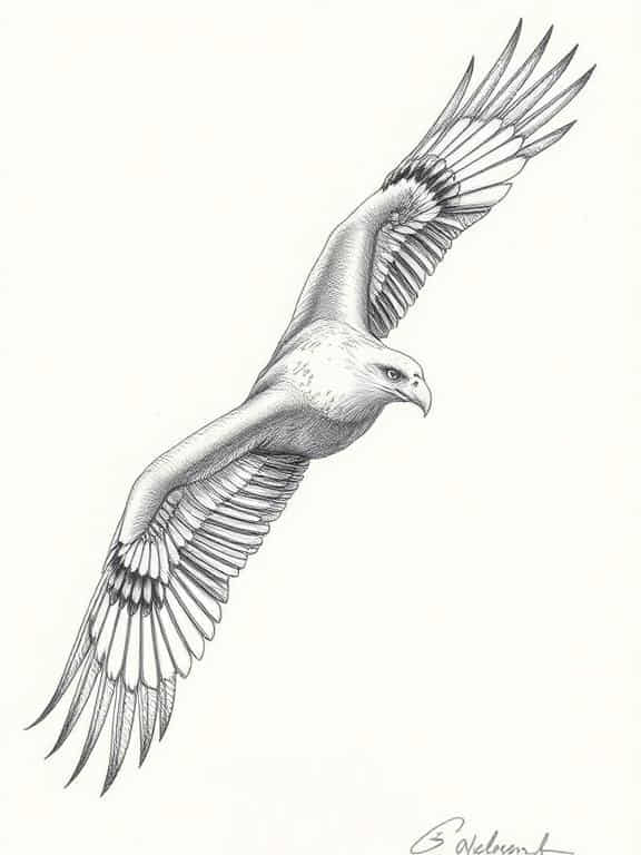 eagle drawing art sketch