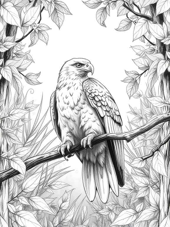 eagle drawing art sketch