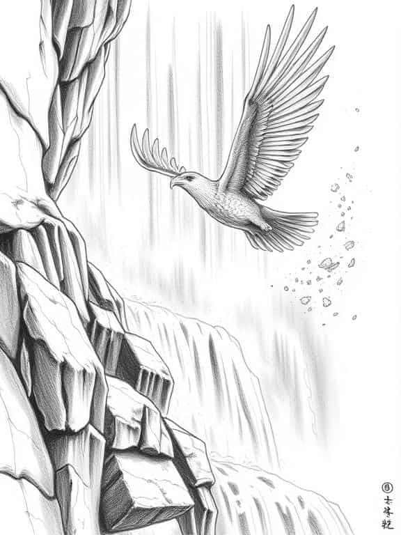 eagle drawing art sketch