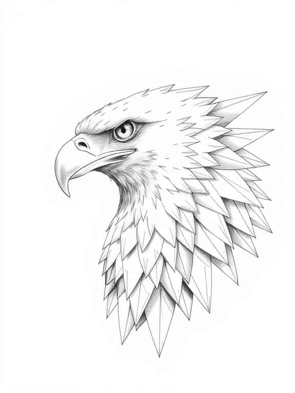 eagle drawing art sketch