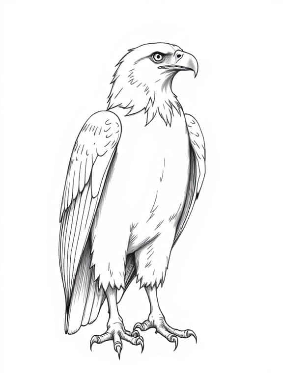 eagle drawing art sketch