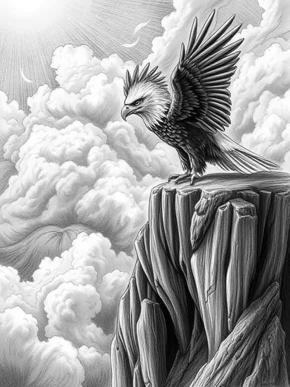 eagle drawing art sketch