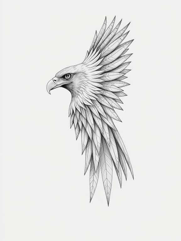eagle drawing art sketch d