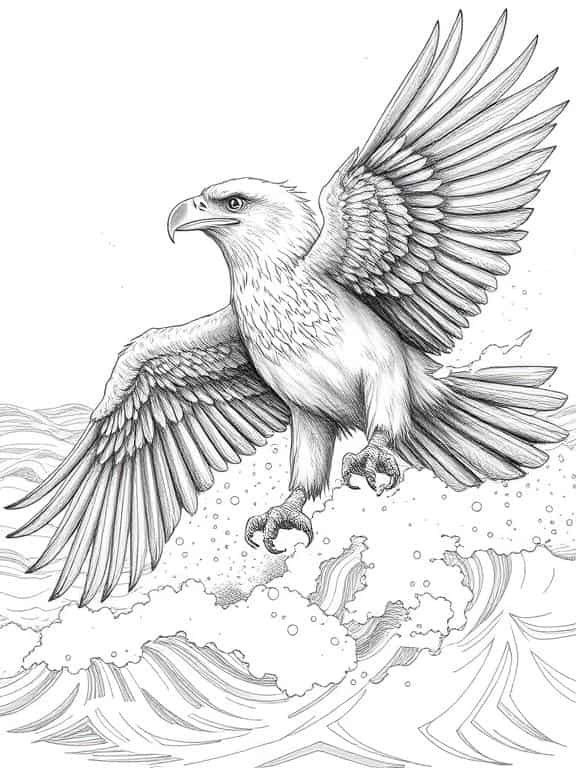 eagle drawing art sketch