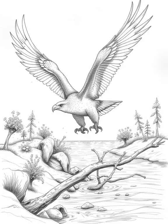 eagle drawing art sketch