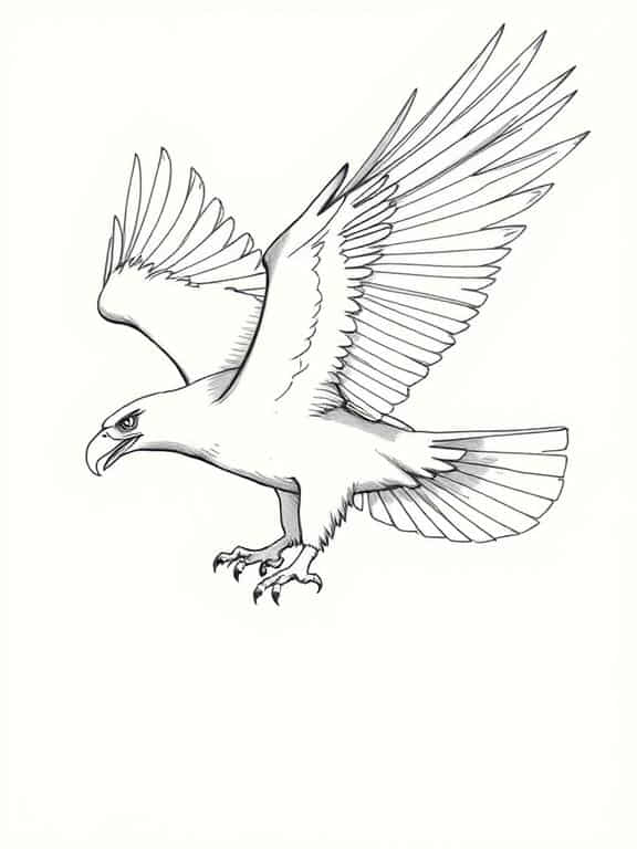 eagle drawing art sketch