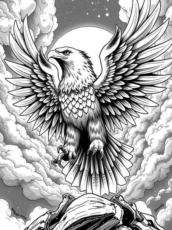 eagle drawing art sketch