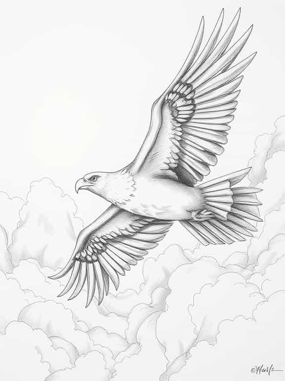 eagle drawing art sketch c