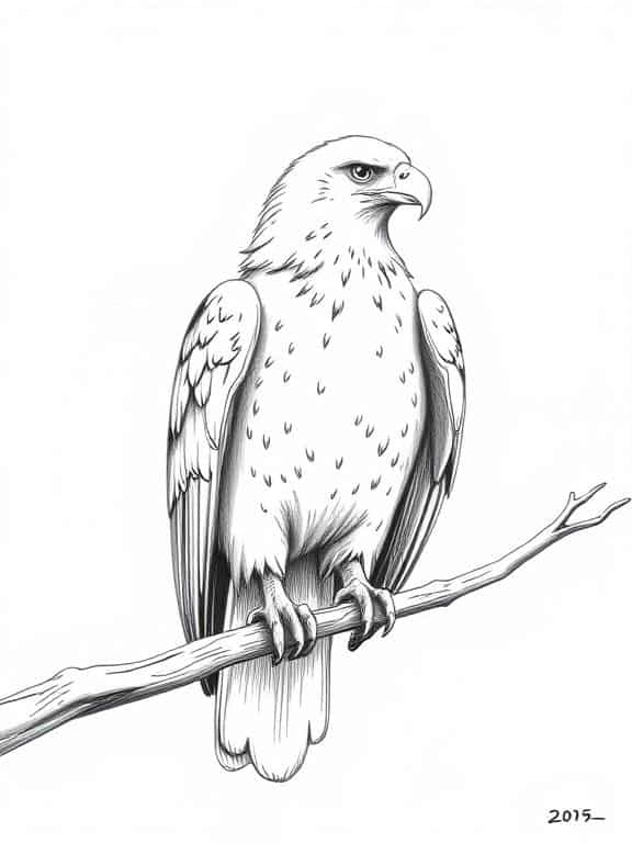 eagle drawing art sketch