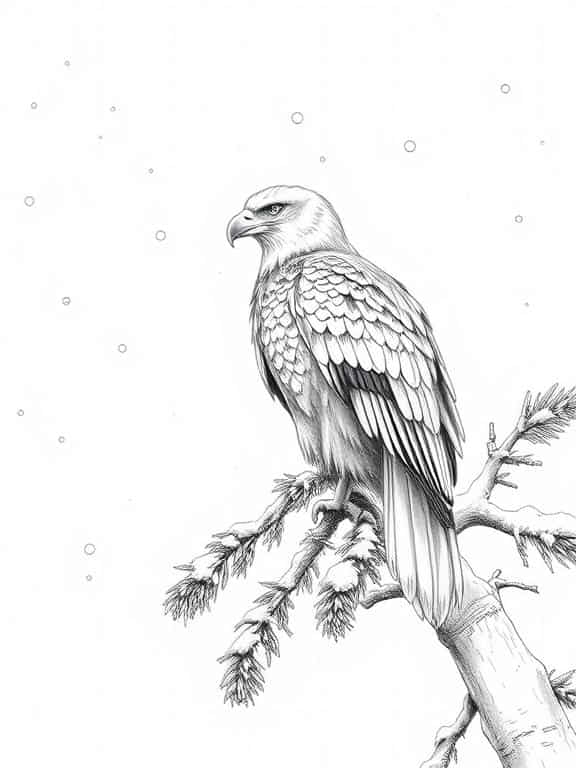 eagle drawing art sketch e