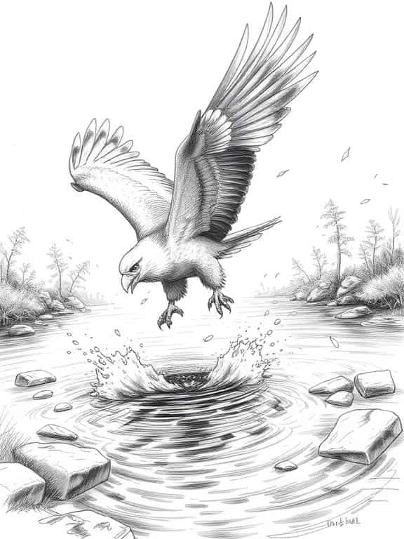 eagle drawing art sketch a