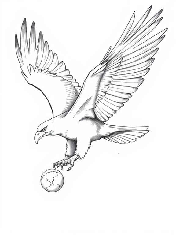 eagle drawing art sketch