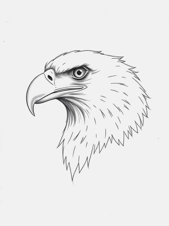 eagle drawing art sketch d
