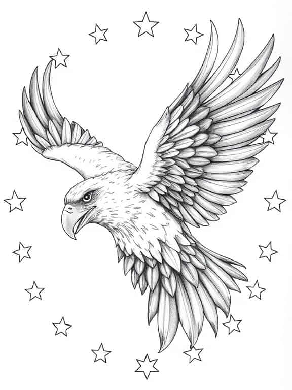 eagle drawing art sketch a