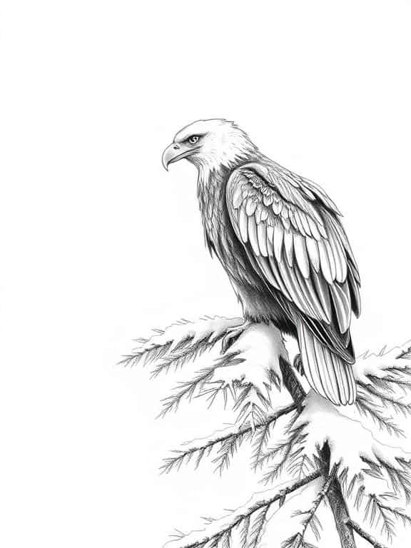 eagle drawing art sketch ce