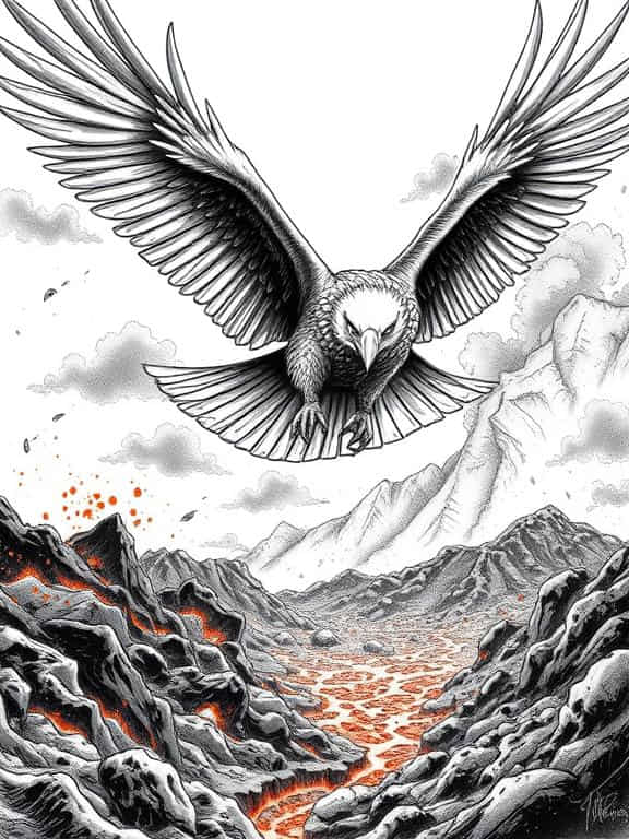 eagle drawing art sketch d