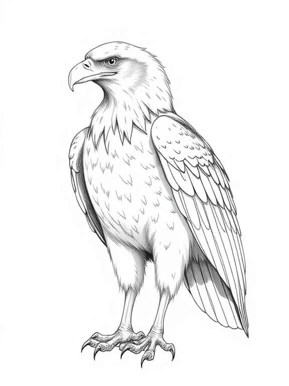 eagle drawing art sketch de