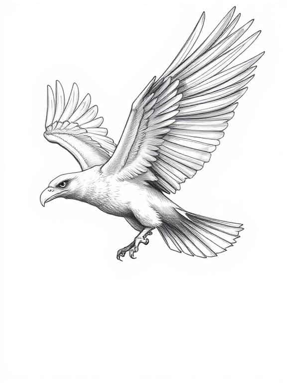 eagle drawing art sketch eb