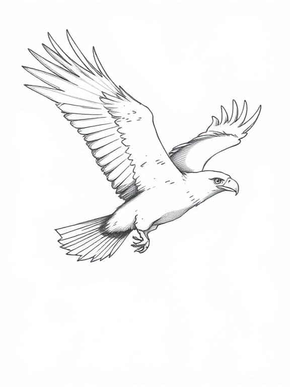 eagle drawing art sketch ee