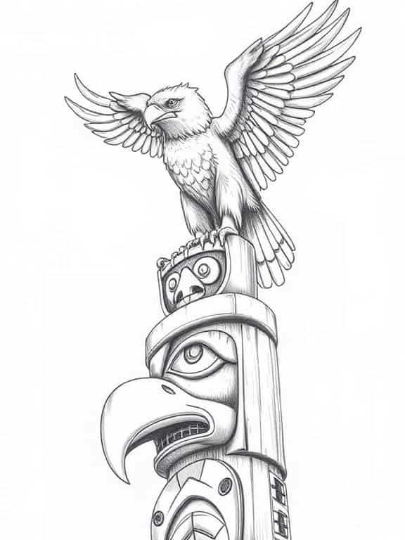 eagle drawing art sketch f