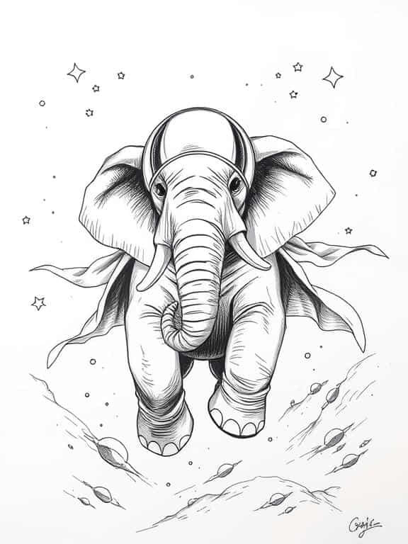 elephant drawing art sketch ideas