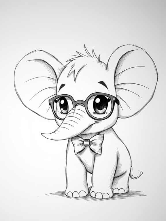 elephant drawing art sketch ideas b