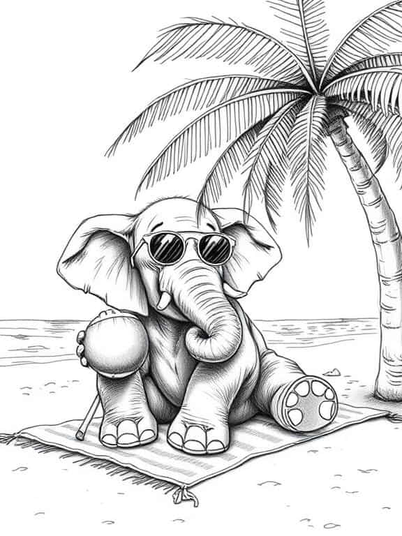 elephant drawing art sketch ideas c