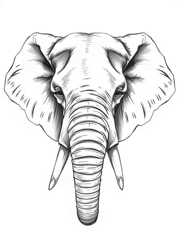 elephant drawing art sketch ideas