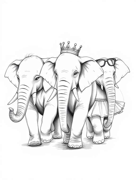 elephant drawing art sketch ideas b