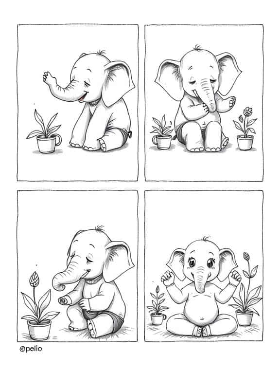 elephant drawing art sketch ideas dd