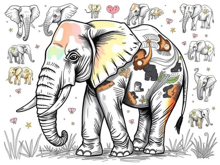 elephant drawing featured