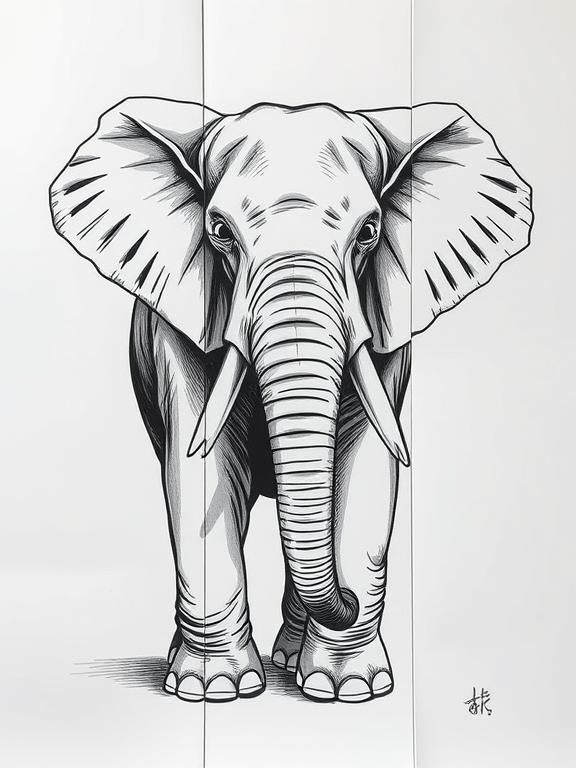 elephant strip