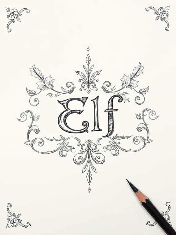 elf drawing art sketch ideas f